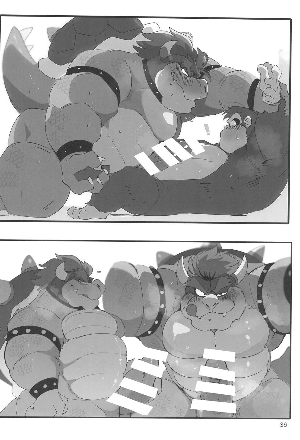 (Kemoket 14) [Kokemomo (Hyaku)] DK Hon! (Donkey Kong, Super Mario Brothers) - Page 36