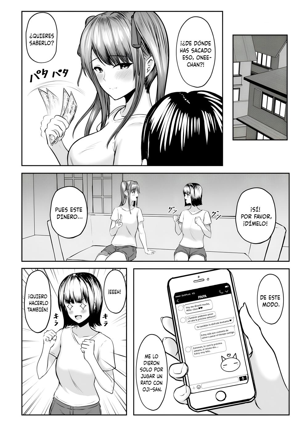 [Nekomimi to Kuro Mask (cielo)] Watashitachi Meimon Onna Gakuen-sei wa Shimai de Papakatsu Shitemasu | Buscando Sugardaddies como Hermanas [Spanish] - Page 34