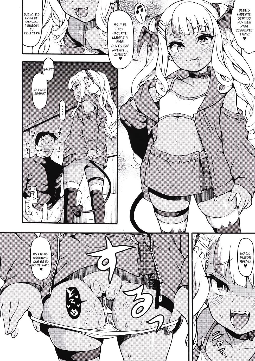 (COMIC1☆22) [Rabbish Kingdom (Uousaoh)] Yasashii? Mesugaki Succubus | Una ¿amable? mocosa sucubu malcriada [Spanish] - Page 6