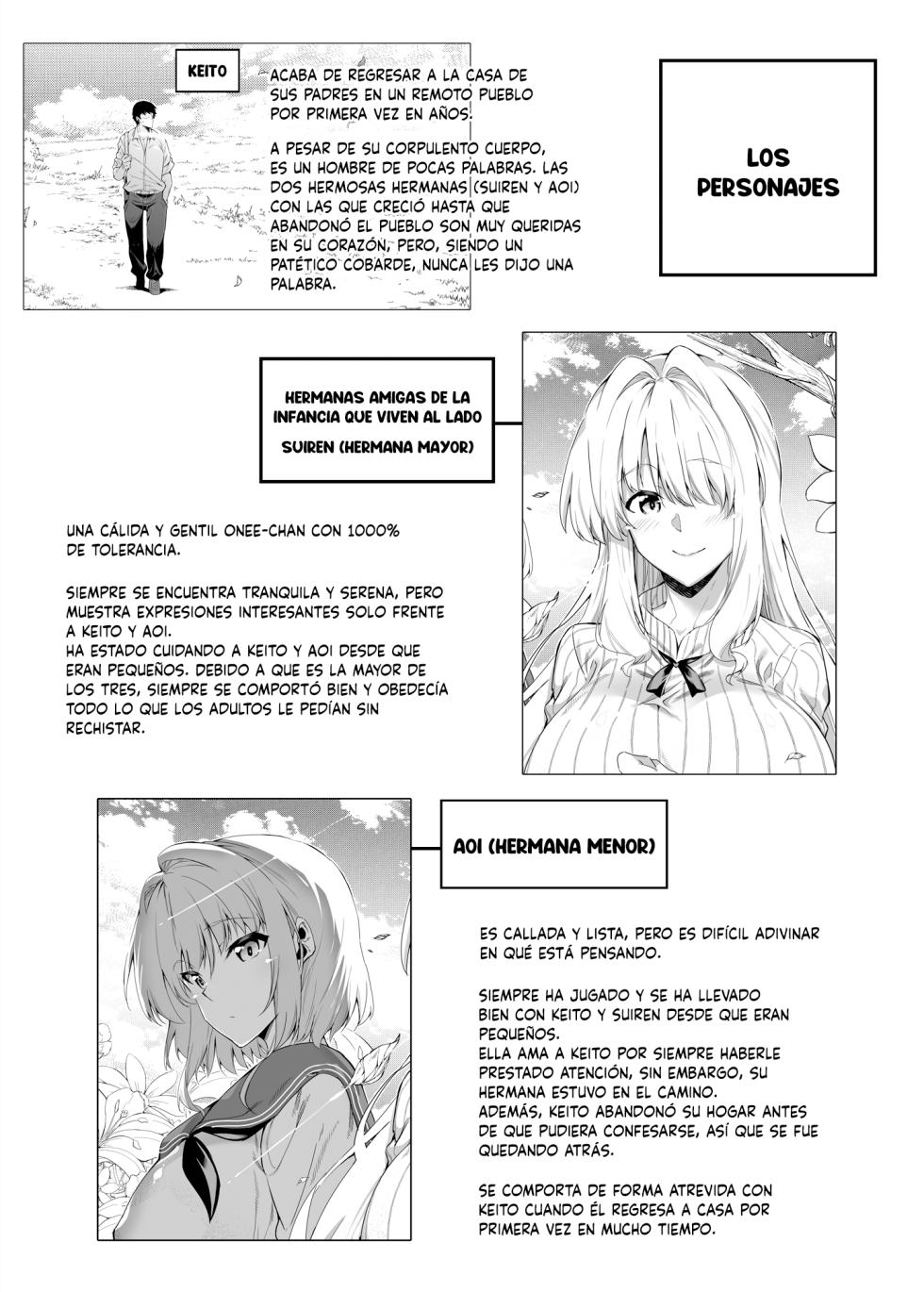 [Suiren no Yado (Asakawa)] Natsu no Yari Naoshi -Inaka to Hanare to Bijin Shimai- | Reconciliación de verano Las hermosas hermanas del campo [Spanish] [NETORU SCAN] - Page 3
