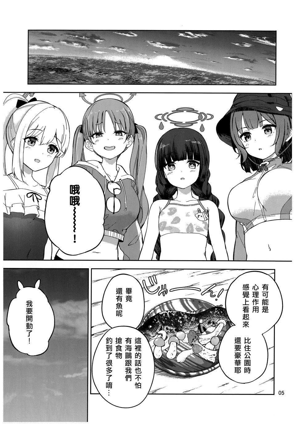 (C103) [manymanyrain (Amagasa Ikuta)] Usagi to Watashi no Hyouryuu Nikki (Blue Archive) [Chinese] [无我梦中个人重嵌] - Page 6