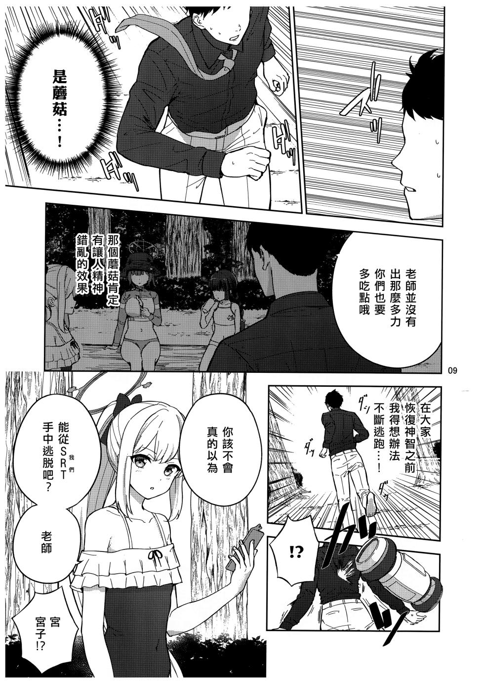 (C103) [manymanyrain (Amagasa Ikuta)] Usagi to Watashi no Hyouryuu Nikki (Blue Archive) [Chinese] [无我梦中个人重嵌] - Page 10