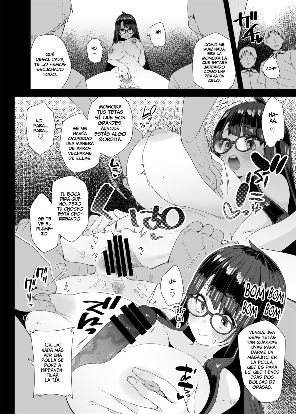 [condiment moderately (Maeshima Ryou)] Dosukebe Kyonyuu JC ga Kounai Onanie Suru Hanashi | La Dedillera Pechugona Se Masturba en Clase [Spanish] [Horchata Scans]  [Digital] - Page 27