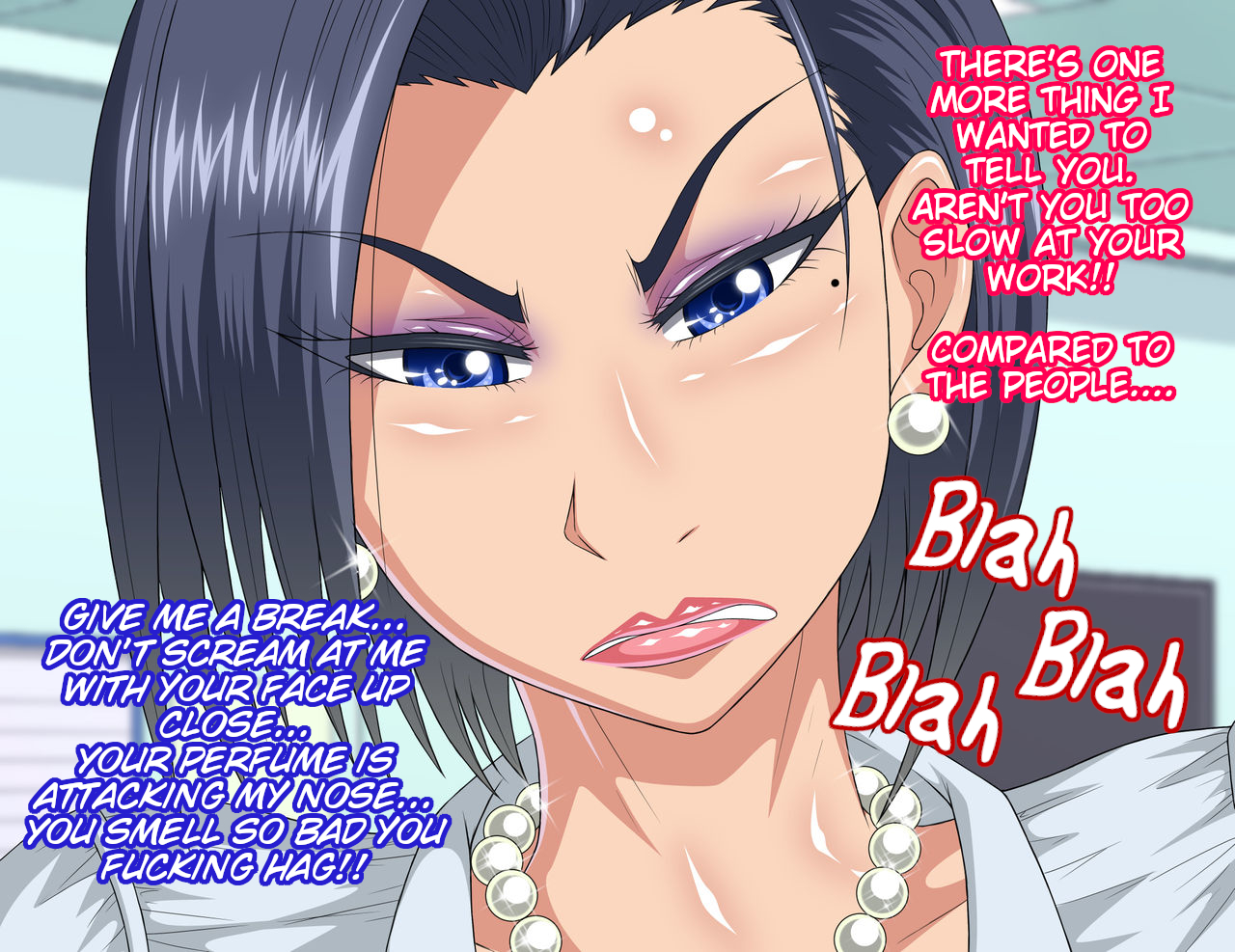 [Panya no Enzo] Seikaku (To Taishuu) No Kitsui Kuso Onna Joushi | My Damn Female Boss With A Terrible Personality (And Body Odor) [English] - Page 9
