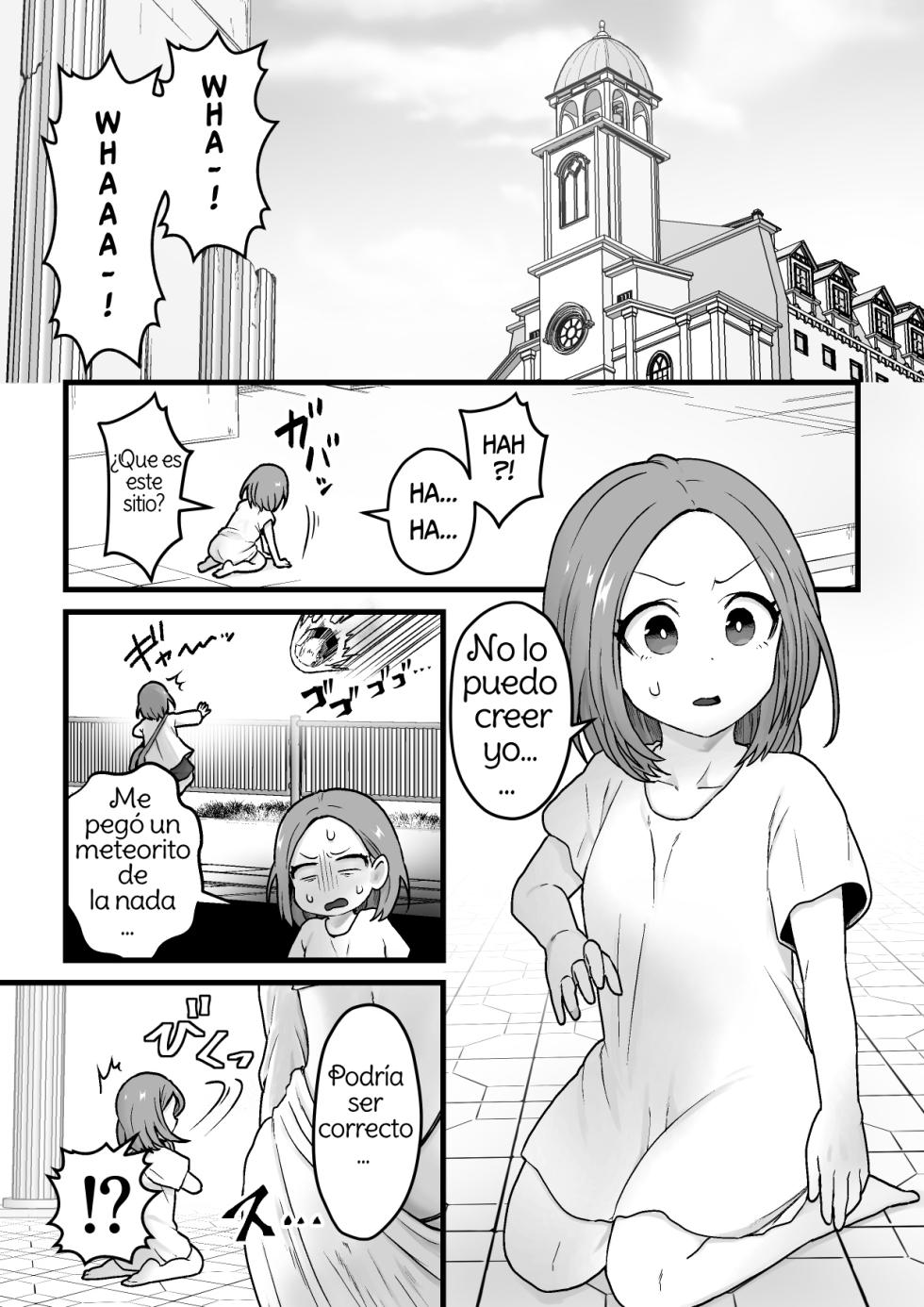 [kitsunekopandanuki (pandanuki)] Yokkyuu Fuman Damegami [Futanari Chinpo Sword] o Sazukemasu. [Spanish] [Amaterasu] - Page 2