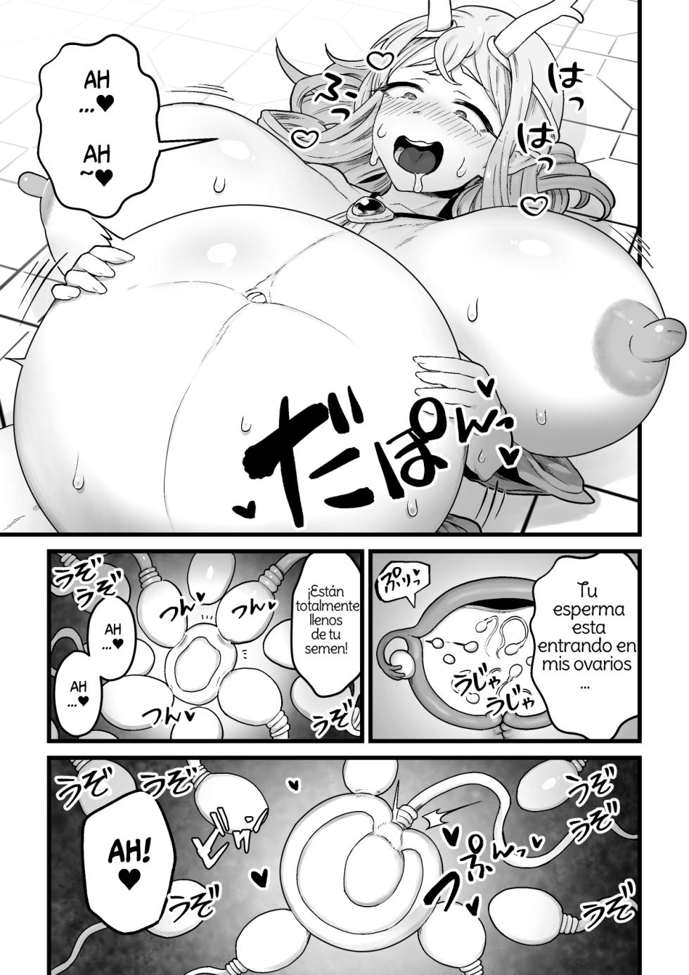 [kitsunekopandanuki (pandanuki)] Yokkyuu Fuman Damegami [Futanari Chinpo Sword] o Sazukemasu. [Spanish] [Amaterasu] - Page 28