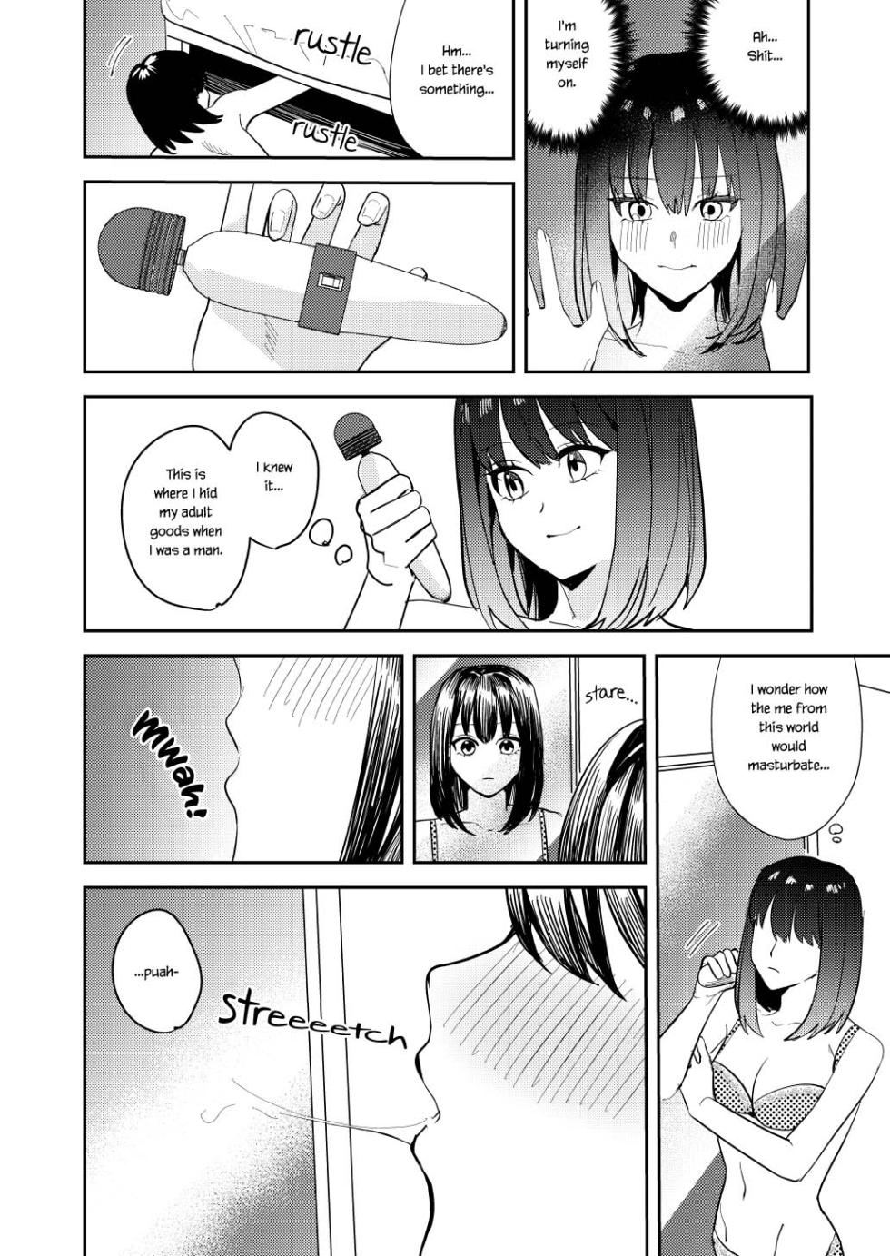 [TSF Mousou Chikusekijo (Minaduki Nanana, Betty)] Ore wa Kagami no Kuni de Onna ni Kawaru ~Seibetsu Hanten Sekai de Onna no Kaikan o Musaboru Hanashi~ [English] {Sankaku} - Page 15