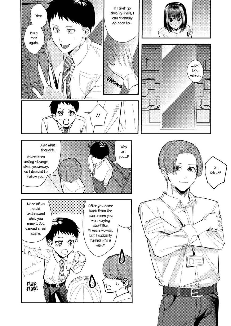 [TSF Mousou Chikusekijo (Minaduki Nanana, Betty)] Ore wa Kagami no Kuni de Onna ni Kawaru ~Seibetsu Hanten Sekai de Onna no Kaikan o Musaboru Hanashi~ [English] {Sankaku} - Page 17