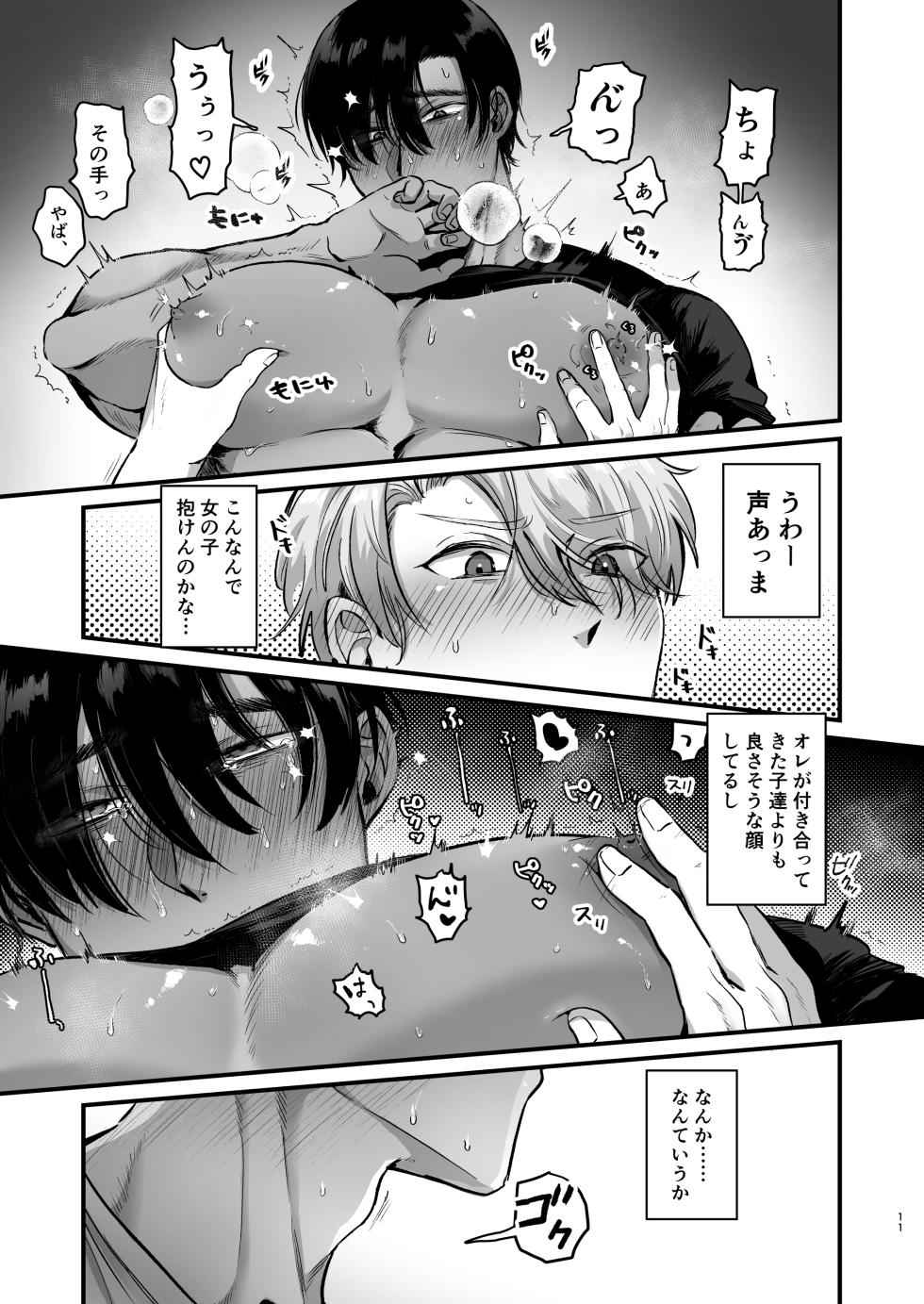 [Oniku Teikoku (Po Me Juntarou)] Escalate ~Kusuguttagari Kokufuku Chiryo ni Tsukiatte Morau Dake no Hazu ga, Kanji Sugi Jirasare Sex de Renzoku Akume suru Hanashi~ [Digital] - Page 11