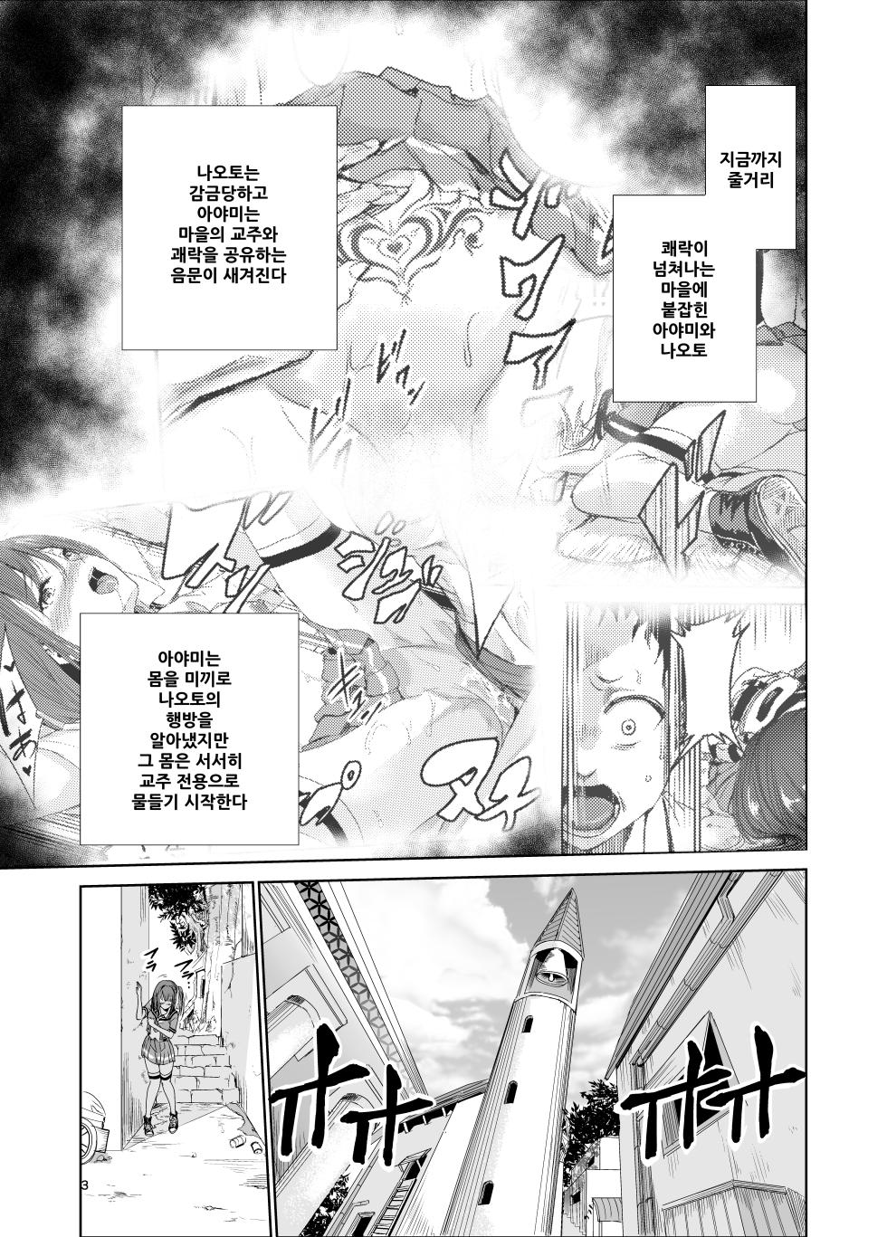 [Raid Socks (Tricky)] Tsuyagari Mura 3 ~Kareshi o Mamoru Tame Hikyou no Mura de Kyousei Gohoushi & NTR Sex~ [korean] - Page 2
