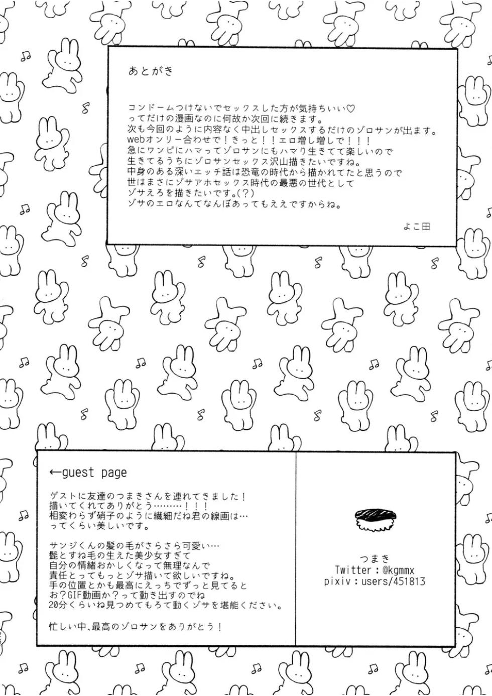 (Sake to Tabako to Katana to Ryouri Hoshi ni Negai o. 2022) [99.9% (YOKOTA)] Nakadashi Kinshi!! - FORBID CREAMPIE (One Piece) - Page 24