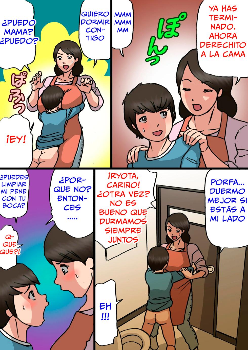[Shiki Hanana] Okaa-san wa Musuko no Amaenbou o Naoshitai!! | ¡Una madre que quiere curar el mál comportamiento de su hijo! [Spanish] [Cellphone Paranoia Scans] - Page 10