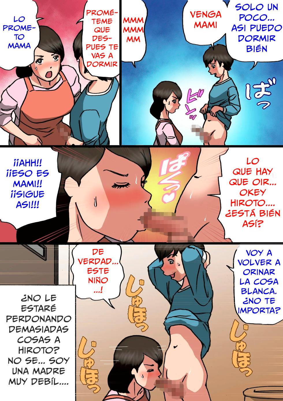 [Shiki Hanana] Okaa-san wa Musuko no Amaenbou o Naoshitai!! | ¡Una madre que quiere curar el mál comportamiento de su hijo! [Spanish] [Cellphone Paranoia Scans] - Page 11