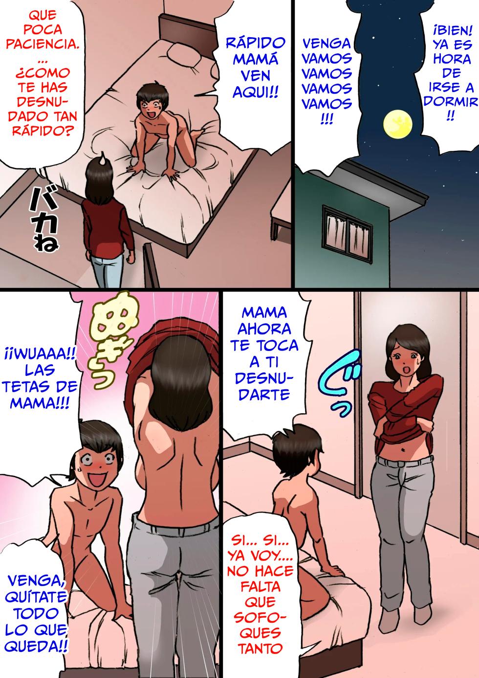 [Shiki Hanana] Okaa-san wa Musuko no Amaenbou o Naoshitai!! | ¡Una madre que quiere curar el mál comportamiento de su hijo! [Spanish] [Cellphone Paranoia Scans] - Page 24