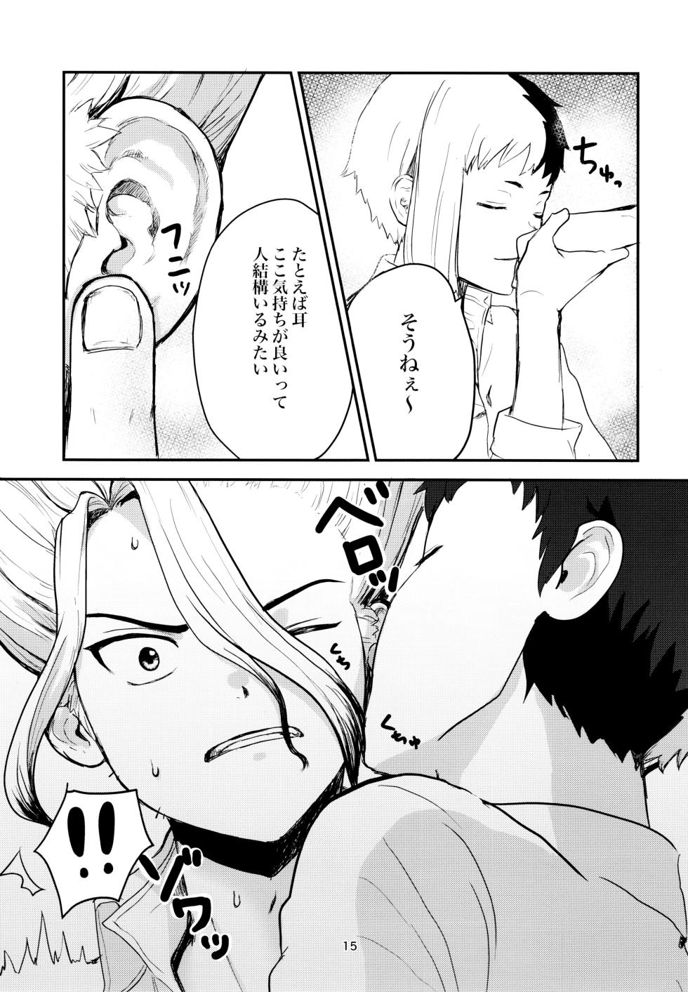 [Nakamushi (Ningen Mushi)] Love and Science are Trial & Error (Dr.STONE) - Page 15