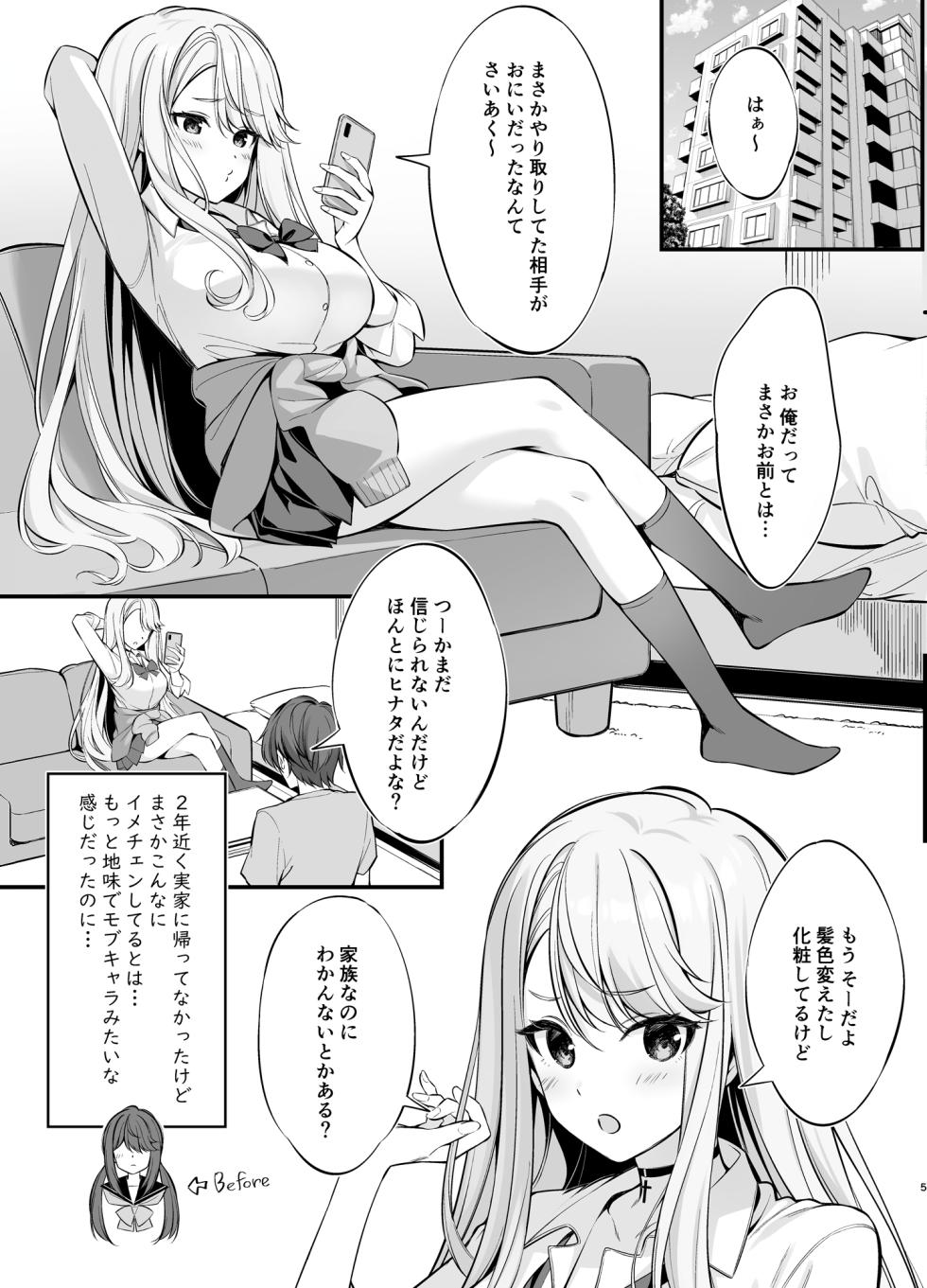 [P:P (Oryou)] SNS de Deatta no wa Gyaru-ka shita Imouto Deshita [Decensored] [Digital] - Page 4