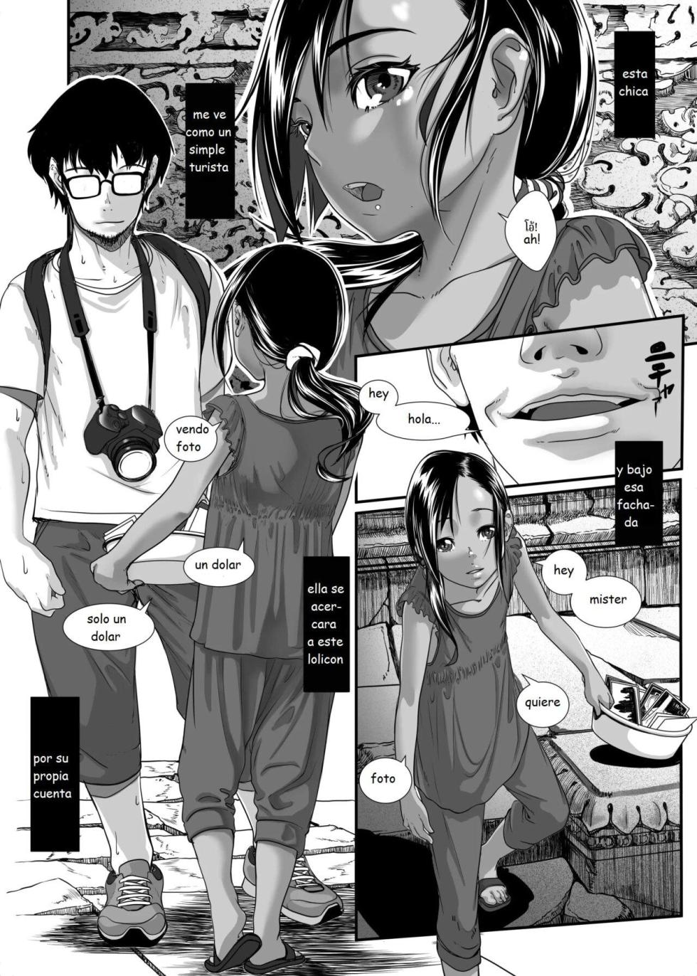 [Haien Kikan (Numata Shizumu)] Asia no Monouri ni Itazura shitara Sex made Shichatta Hanashi | A Story About Messing With an Asian Peddler Until We Ended Up Fucking [Spanish] [RizeTedeza] - Page 6