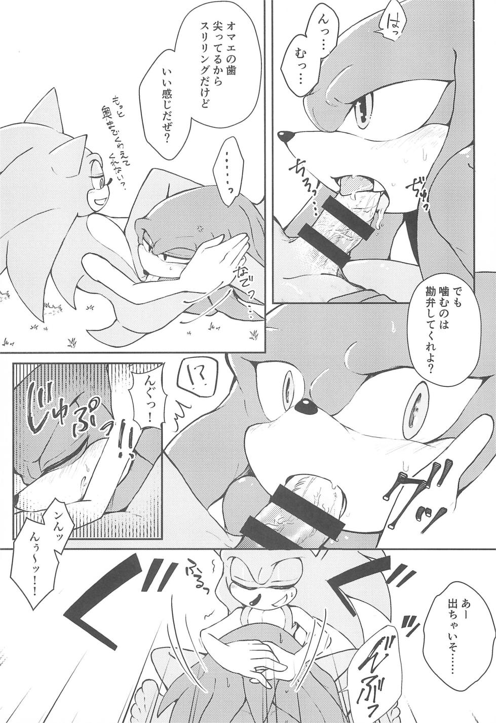 (Sega no Game wa Sekaichi System 18) [Great Escape! (kot)] Hatsujouki o Mukaeta no de Angel Island ni Hinan shitekita (Sonic the Hedgehog) - Page 15
