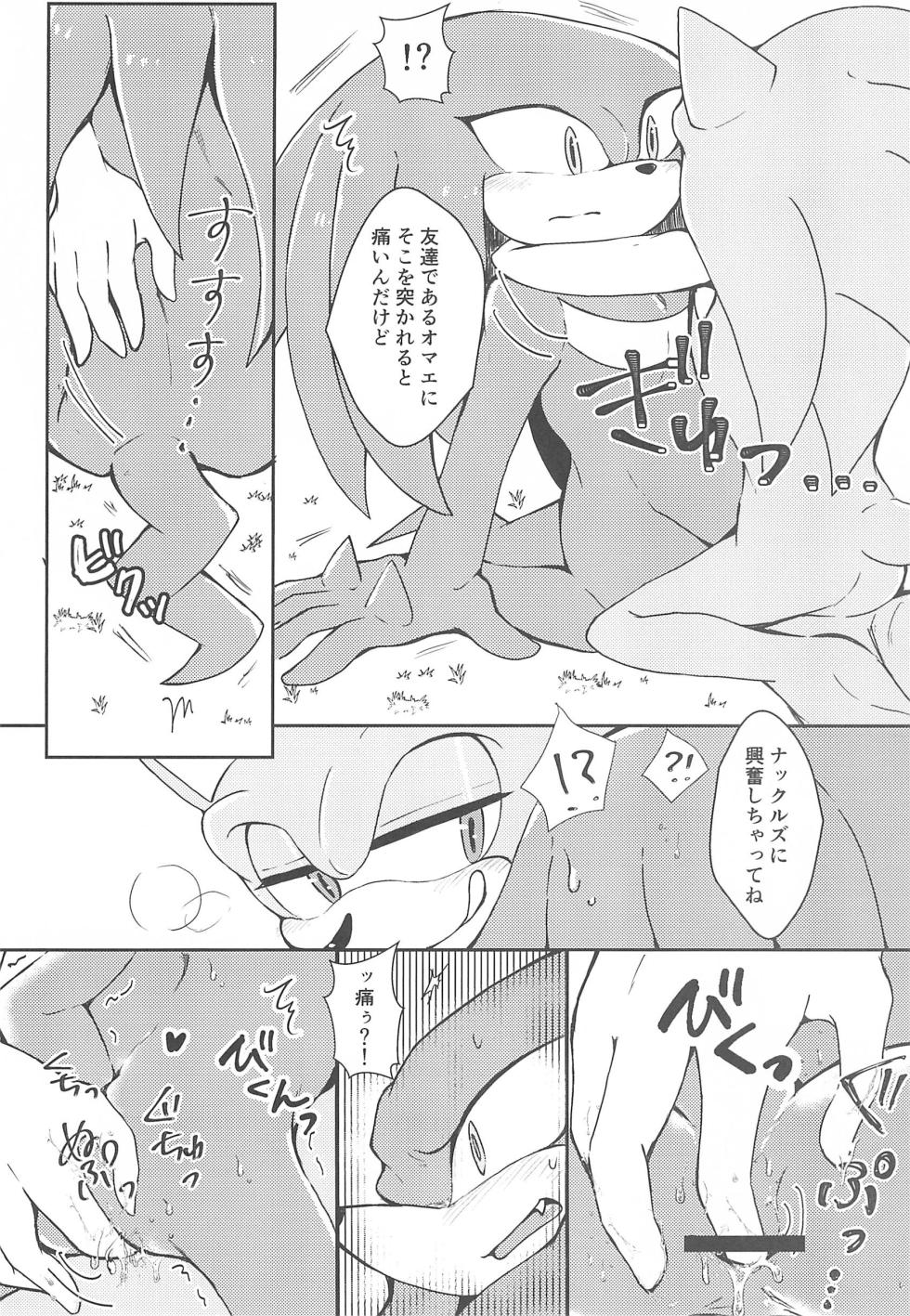(Sega no Game wa Sekaichi System 18) [Great Escape! (kot)] Hatsujouki o Mukaeta no de Angel Island ni Hinan shitekita (Sonic the Hedgehog) - Page 18