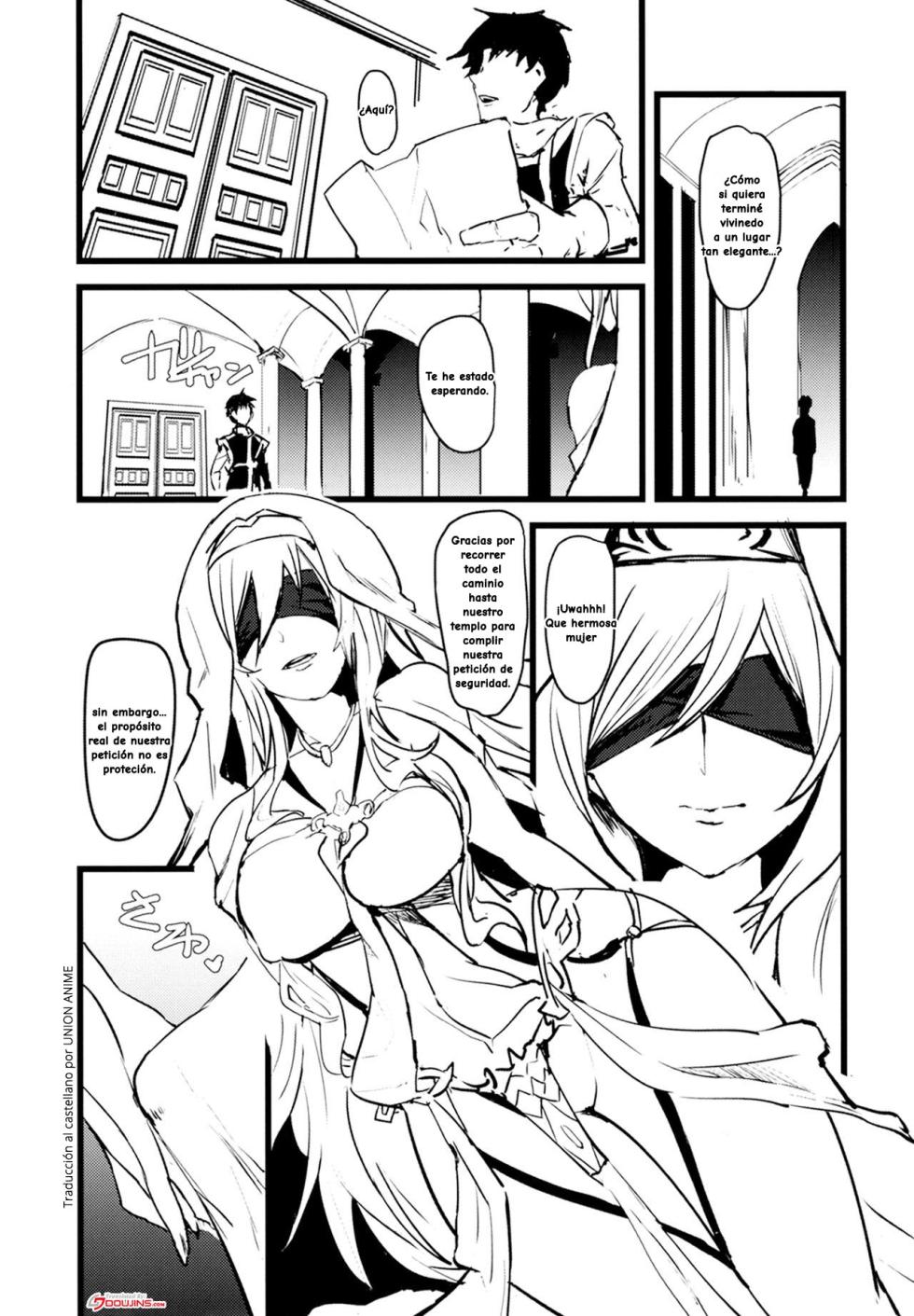 [sand (Asahiru Yuu)] Dare mo Shiranai Tsurugi no Otome no Seiseikatsu | La vida sexual de la doncella de la espada que nadie conocía (Goblin Slayer) [Spanish] [Union Anime]  [Digital] - Page 3