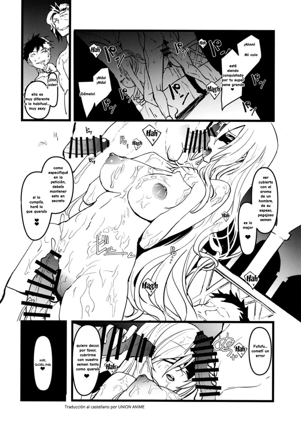 [sand (Asahiru Yuu)] Dare mo Shiranai Tsurugi no Otome no Seiseikatsu | La vida sexual de la doncella de la espada que nadie conocía (Goblin Slayer) [Spanish] [Union Anime]  [Digital] - Page 22