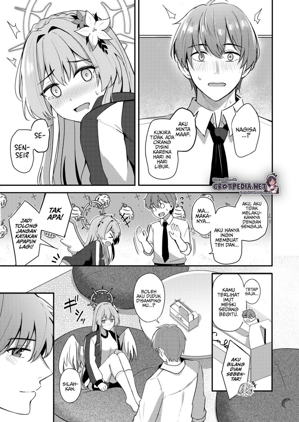 [Koniro Kajitsu (KonKa)] Watashi wa Sensei no Okashi ja Nai desu | I'm not a cake for Sensei to eat (Blue Archive) [Indonesia]  [CrotPedia Project] Chapter 1 - Page 10