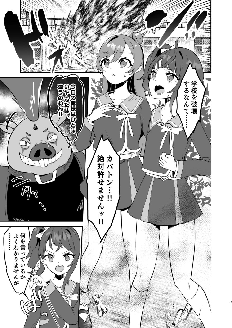 [Royal Mikoru Village (Satou Mikoru)] Eiyuu ga Kairaku Ochi nante Suru Wake Arimasen (Hirogaru Sky! Precure) [Digital] - Page 3
