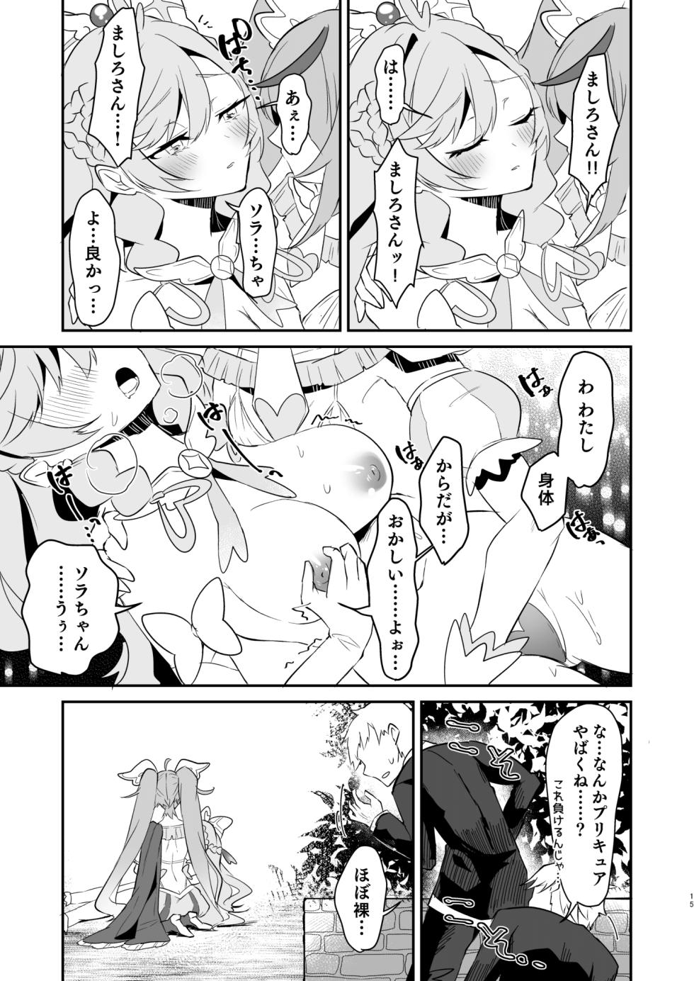 [Royal Mikoru Village (Satou Mikoru)] Eiyuu ga Kairaku Ochi nante Suru Wake Arimasen (Hirogaru Sky! Precure) [Digital] - Page 15