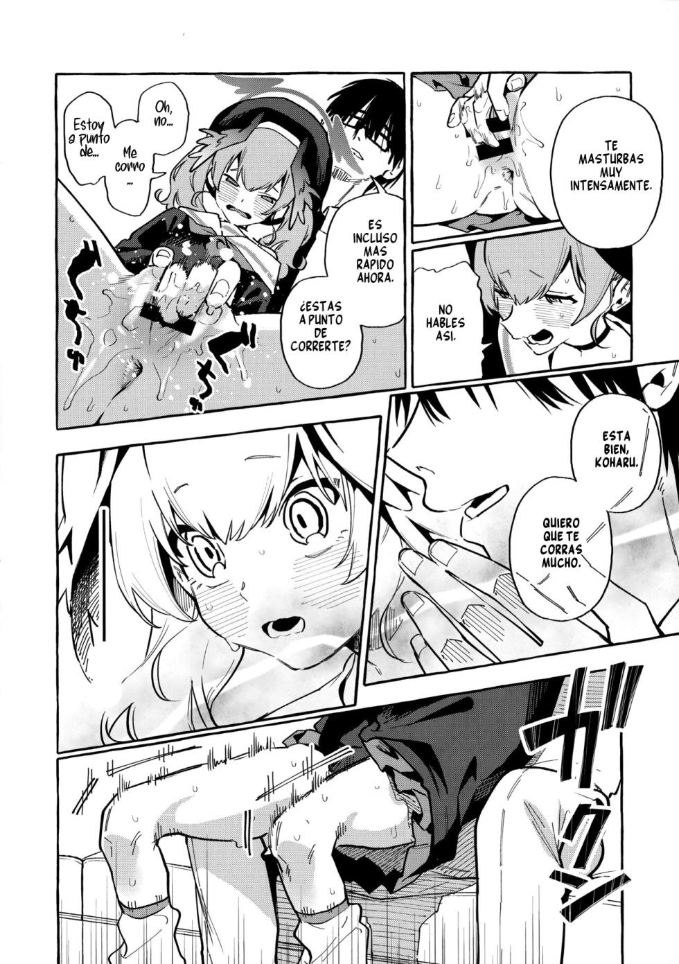 (C102) [Konoshiro Shinko (Yamagara Tasuku, Karasuma Yayoi)] Koharu no Kakoku na Onanie Archive (Blue Archive) [Spanish] - Page 11
