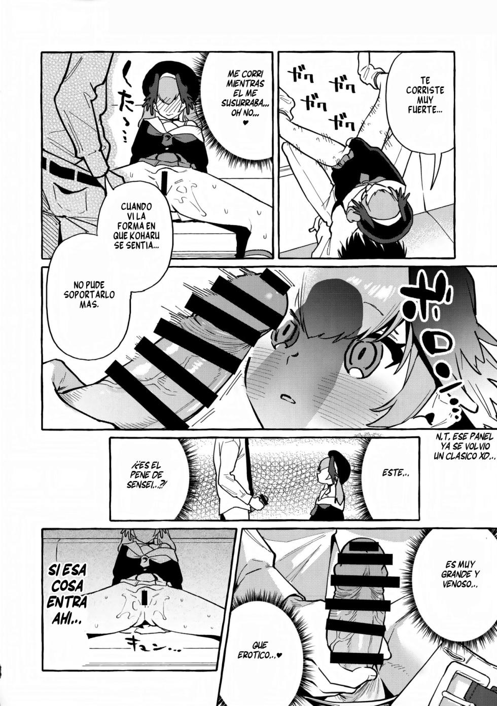 (C102) [Konoshiro Shinko (Yamagara Tasuku, Karasuma Yayoi)] Koharu no Kakoku na Onanie Archive (Blue Archive) [Spanish] - Page 13