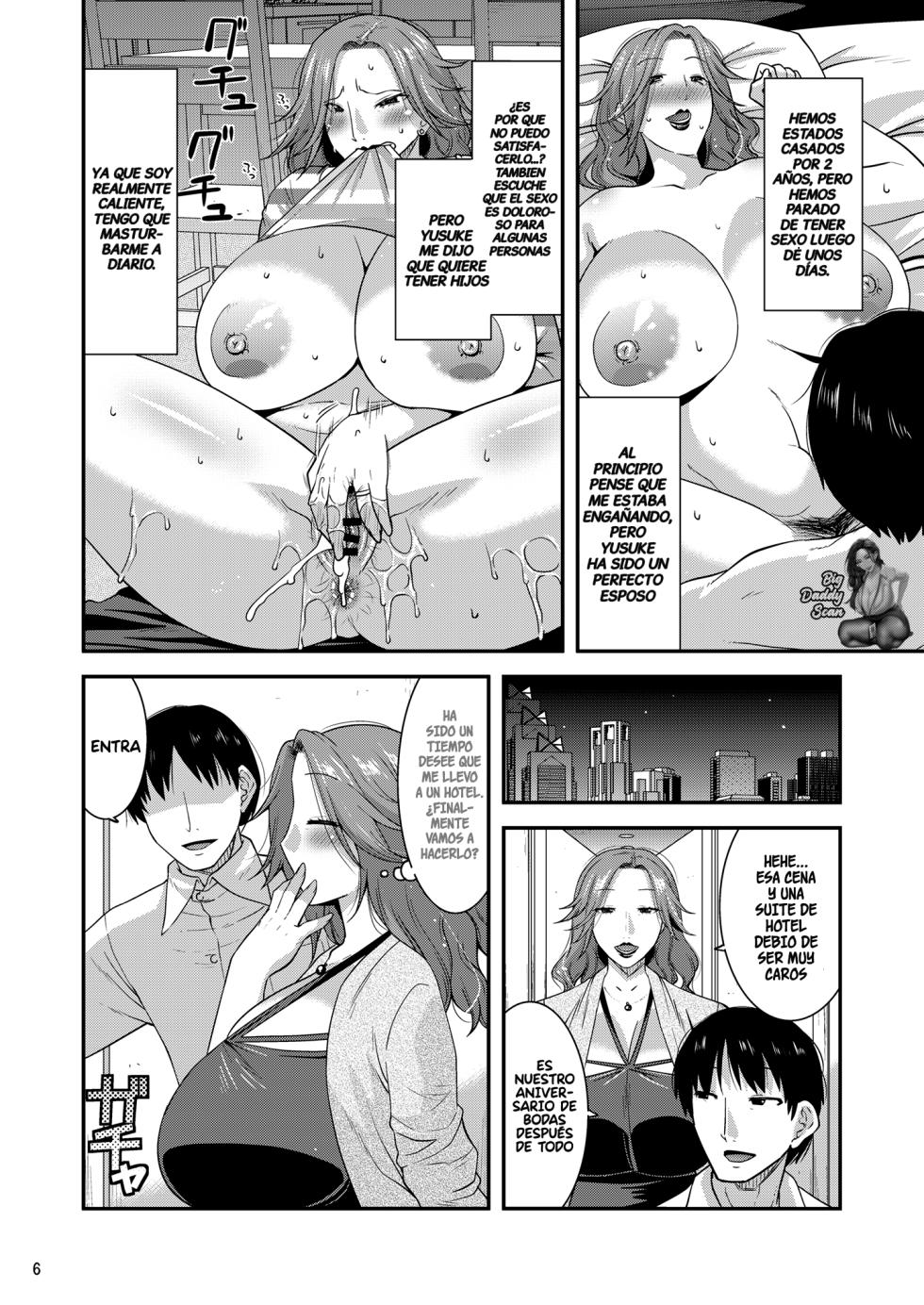 [gos to vi (Utamaro)] Chijoku ni Harami Datsu Maso Tsuma | La Esposa Masoquista Que Cae En La Humillacion Sexual Y Queda Embarazada [Spanish] [Big Daddy Scan] [Digital] - Page 5