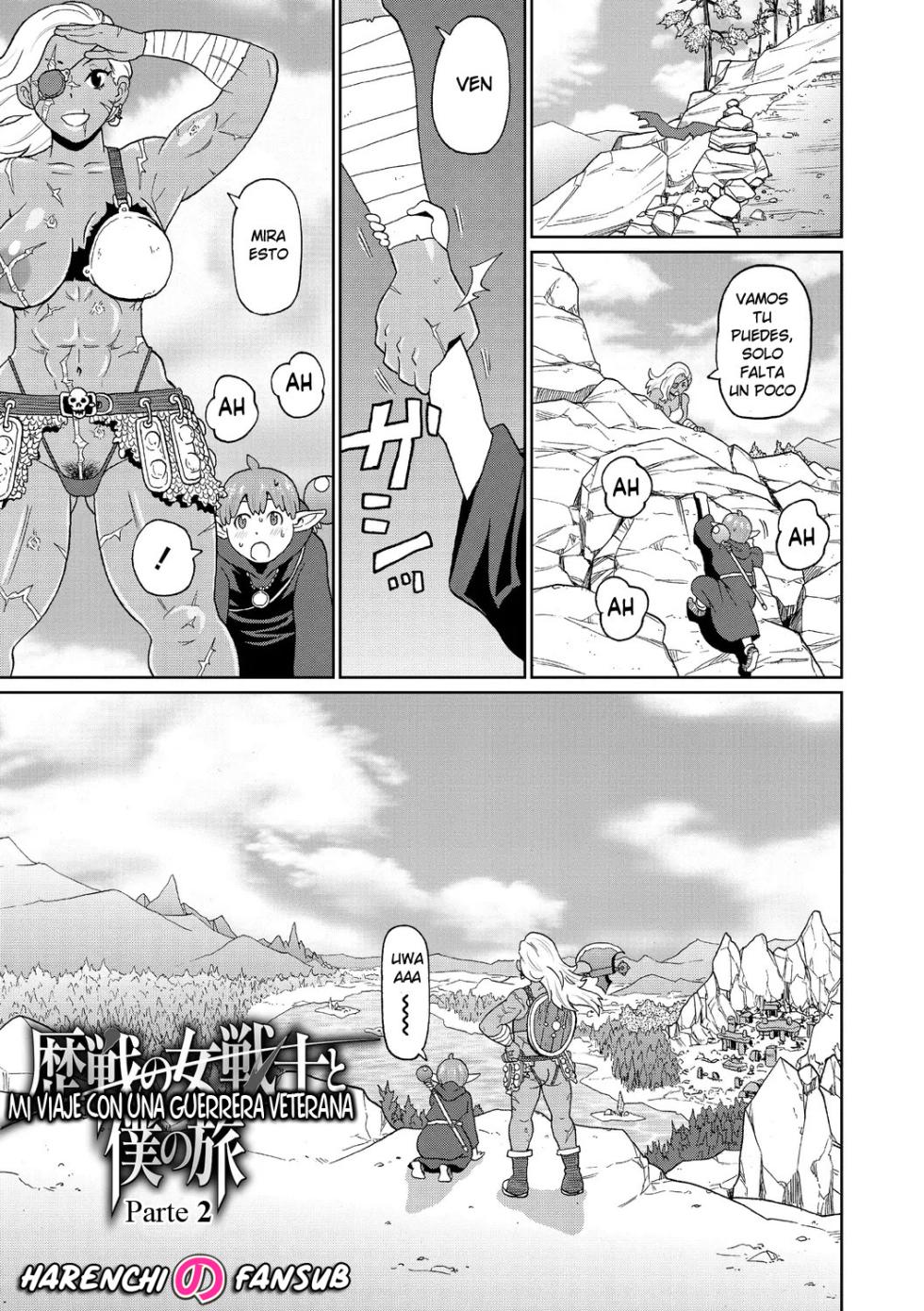 [John K. Pe-ta] Rekisen no Onna Senshi to Boku no Tabi 02| Mi viaje con una guerrera veterana - Cap.2 (Nikuana Full Package) [Spanish] [Harenchi no Fansub] [Decensored] [Digital] - Page 1