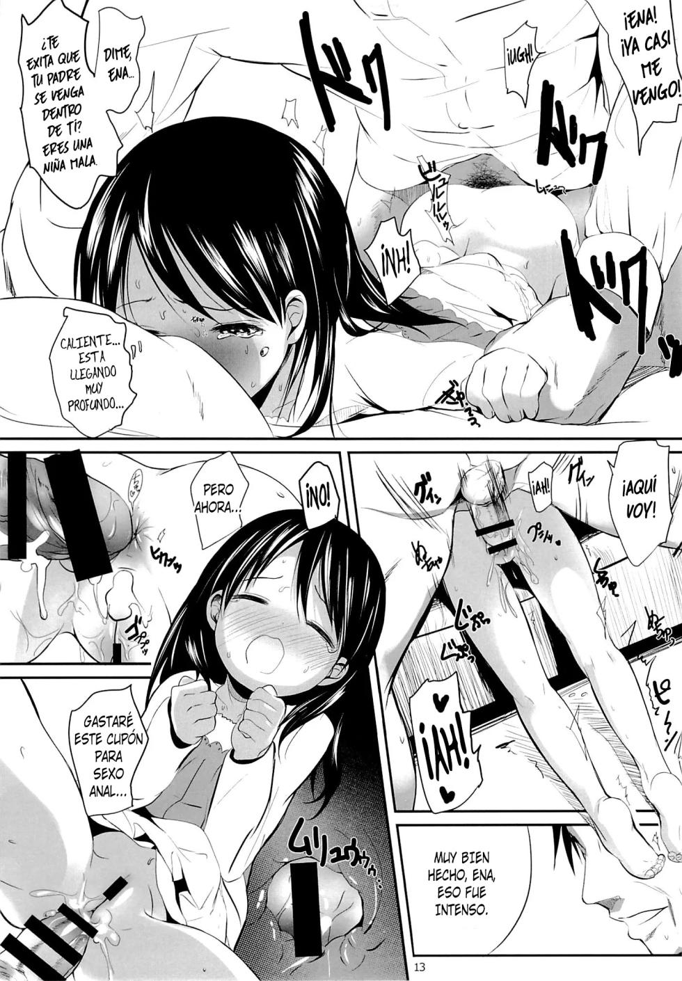 [Bizensiki Roroppu (Bizen)] Ena to Otousan + Extra (Yotsubato!) [Spanish] - Page 12