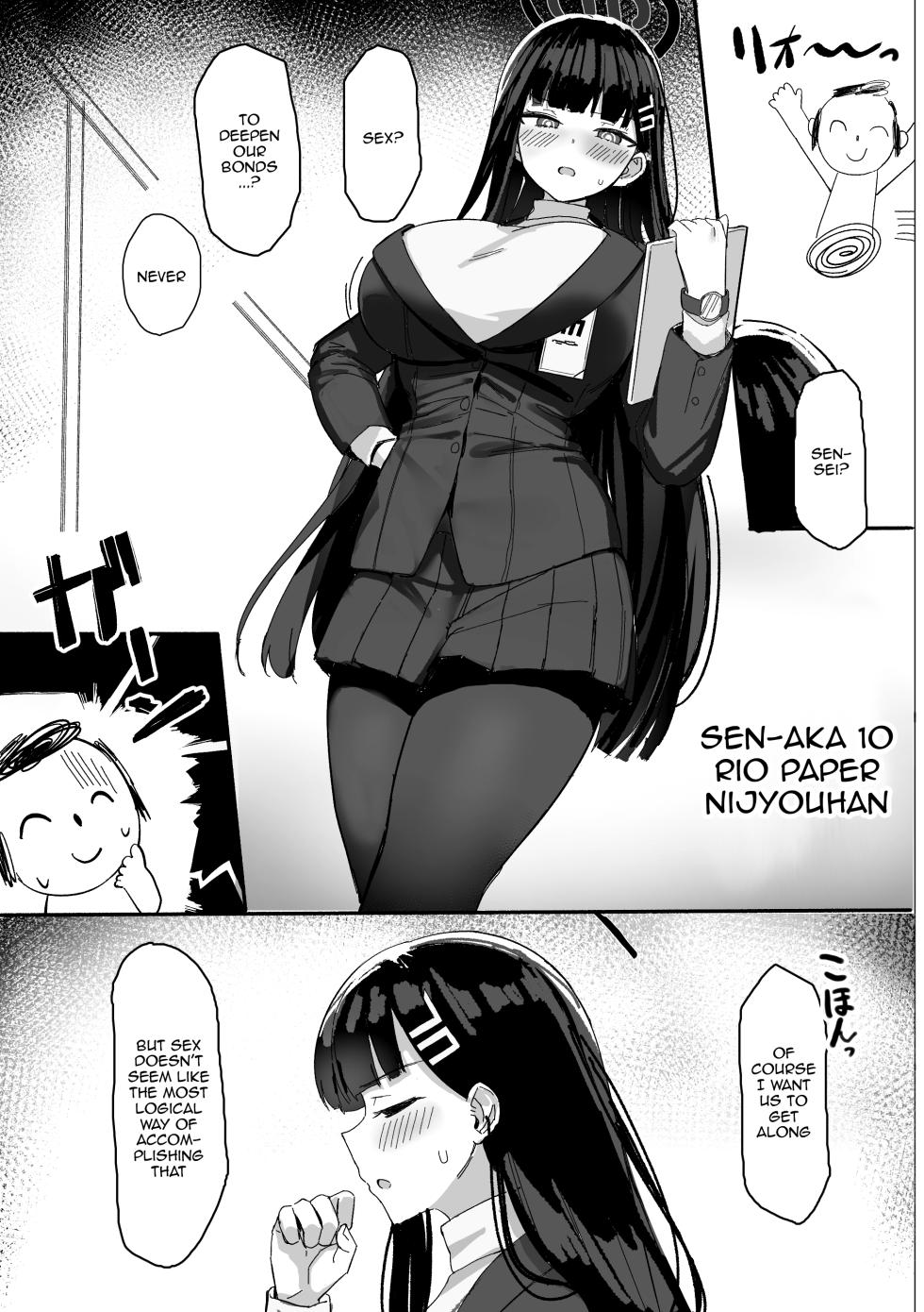 [Nijyouhan (ijou)] Rio no Gouri wa Ikioi de Ose | Push Rio's Rationale With Your Enthusiam (Blue Archive) [English] {Doujins.com} [Digital] - Page 33
