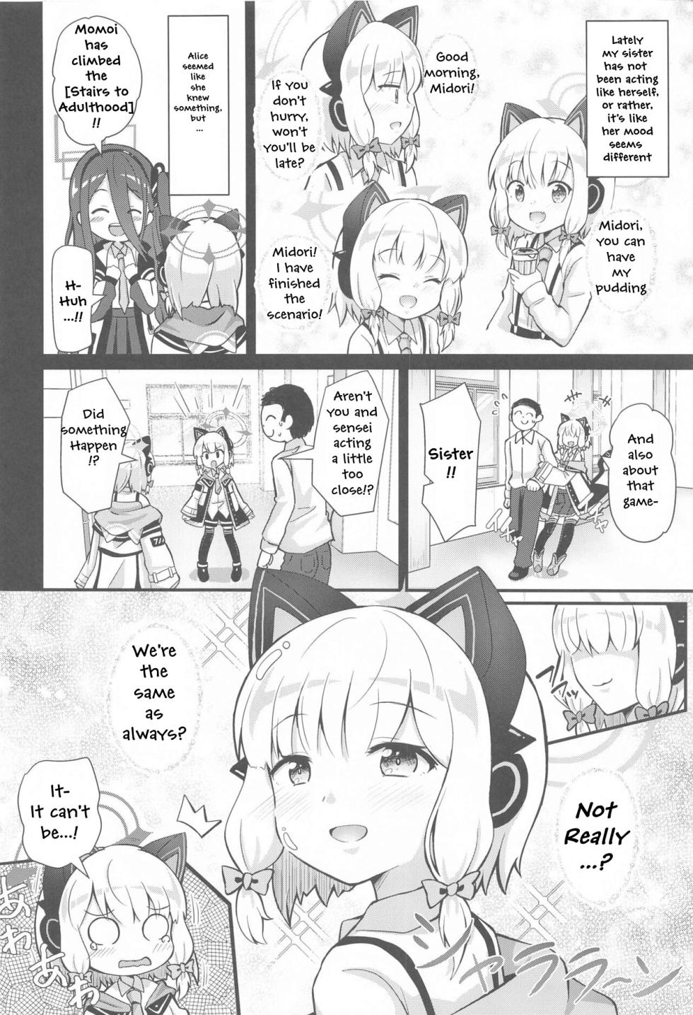 (C103) [Massala (Sakura Masachi)] Midori to to Naisho no Renai ADV (Blue Archive) [English] [Tennouj1] - Page 5