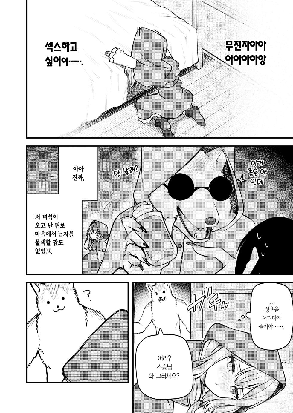 [Binsen] Akazukin to Fujimi no Ookami-san Zenpen | 빨간 모자와 불사신 늑대 씨 전편 (Towako 16) [Korean] [L. P.] [Digital] - Page 11