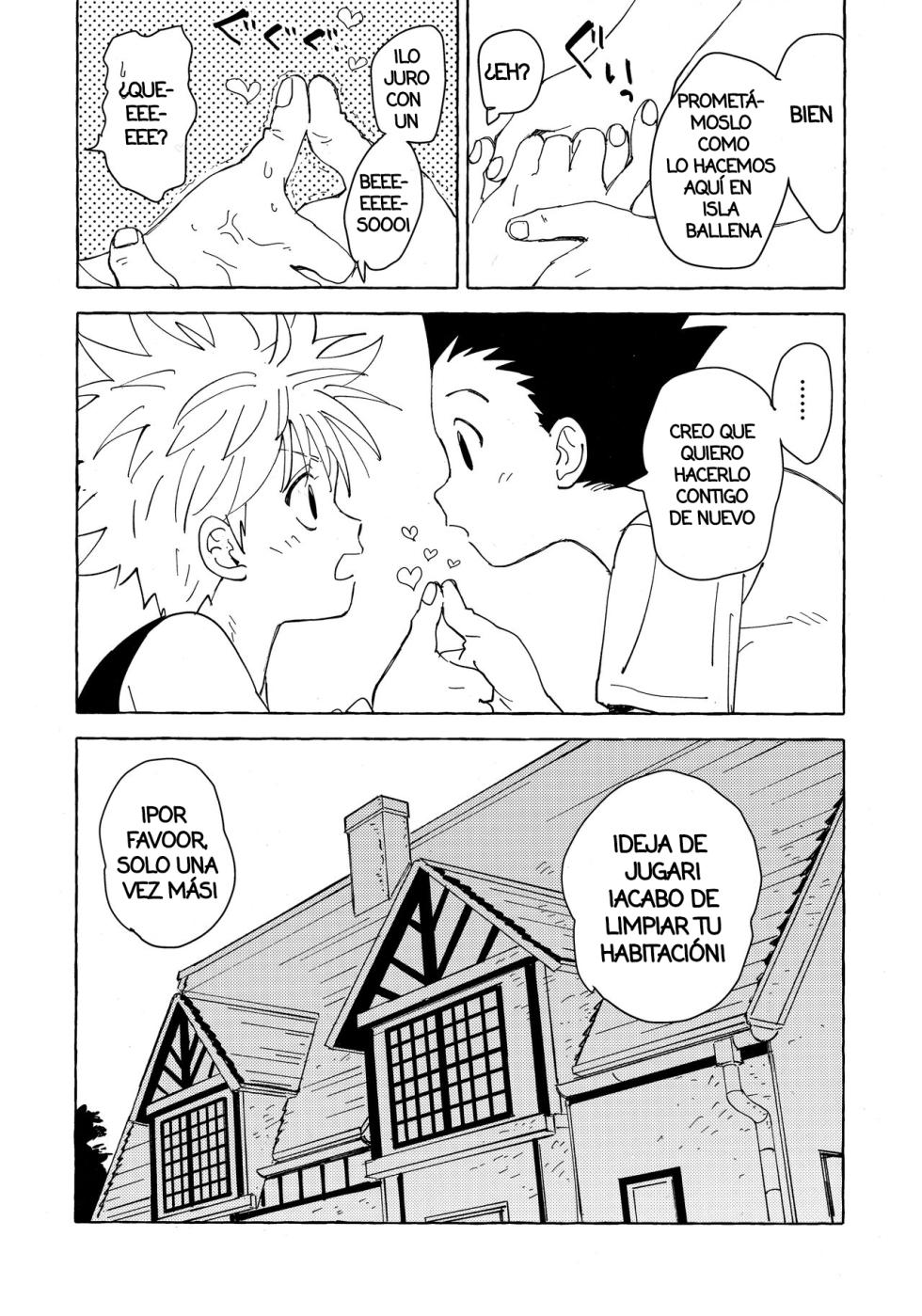 [Watagashi Maker (Tomiko)] Otona no Manegoto | Imitación Adulta (Hunter x Hunter) [Spanish] [Starlit Fansub] - Page 12
