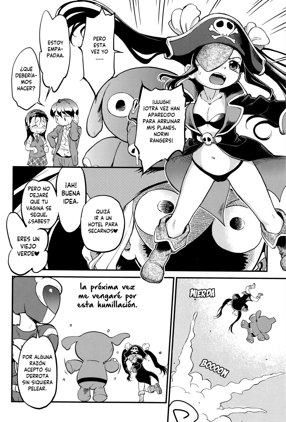 [Maka Fushigi] Bakuhatsu Sentai Riajuuger | Escuadrón Explosivo ~ Normi Rangers (Gekisatsu! JS Collection) [Spanish] [Higeteca] - Page 4