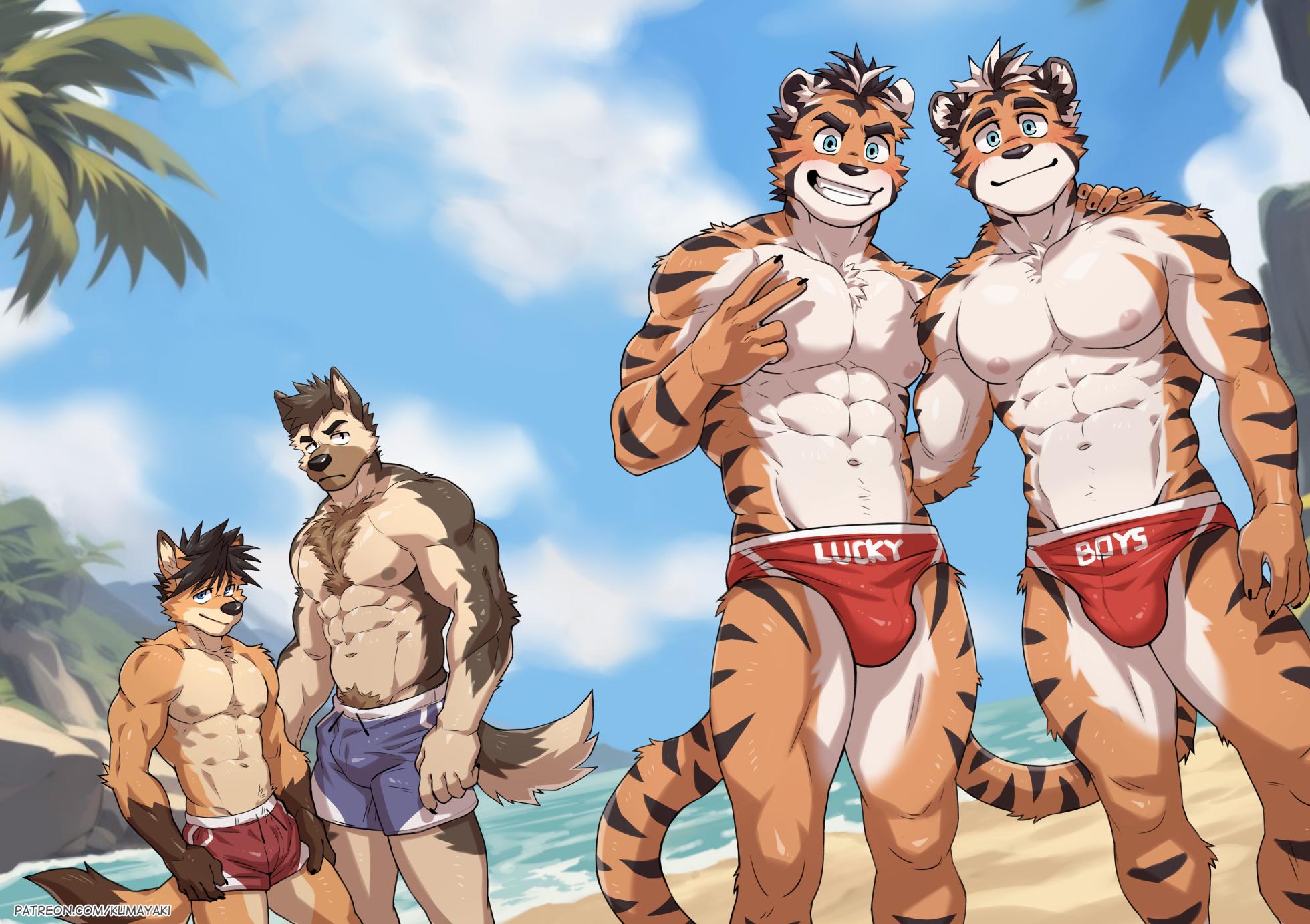 [Kumayaki (KUMAK)] Lucky Boys - Twins Prank [Español] (Sin censura) (En proceso) - Page 2