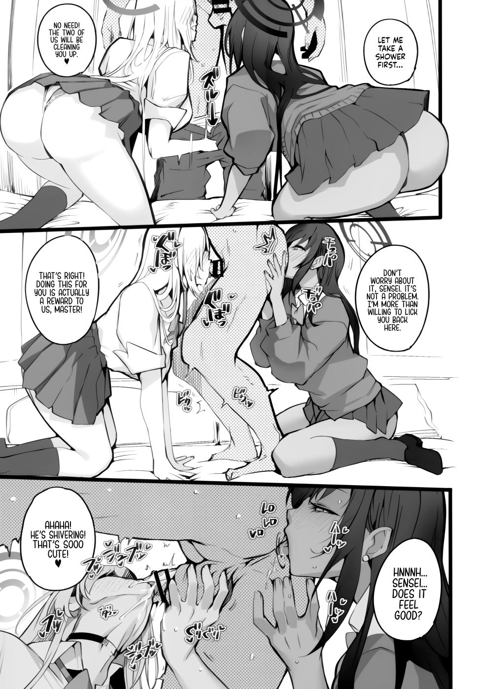 (C103) [Armadillo (Renji)] I’ll Handle Your Pent-Up Lust! Sensei! We Really Love You, So... We’ve Come Up With A Way To... Relieve You❤ (Blue Archive) [English] [head empty] - Page 24