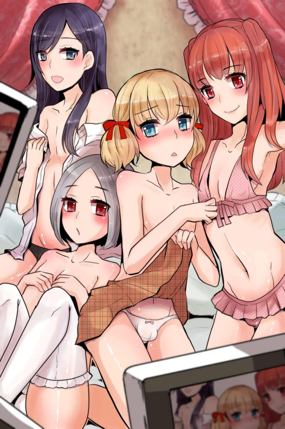 [MC (Nimame)] Mesuochi! Rankou Satsueikai ~Boku Otoko na no ni Kanjichau...!~ | Feminizacion! orgia en sesion de fotos [Spanish] [Delnero] - Page 2
