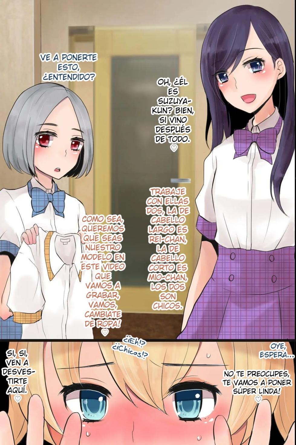 [MC (Nimame)] Mesuochi! Rankou Satsueikai ~Boku Otoko na no ni Kanjichau...!~ | Feminizacion! orgia en sesion de fotos [Spanish] [Delnero] - Page 6