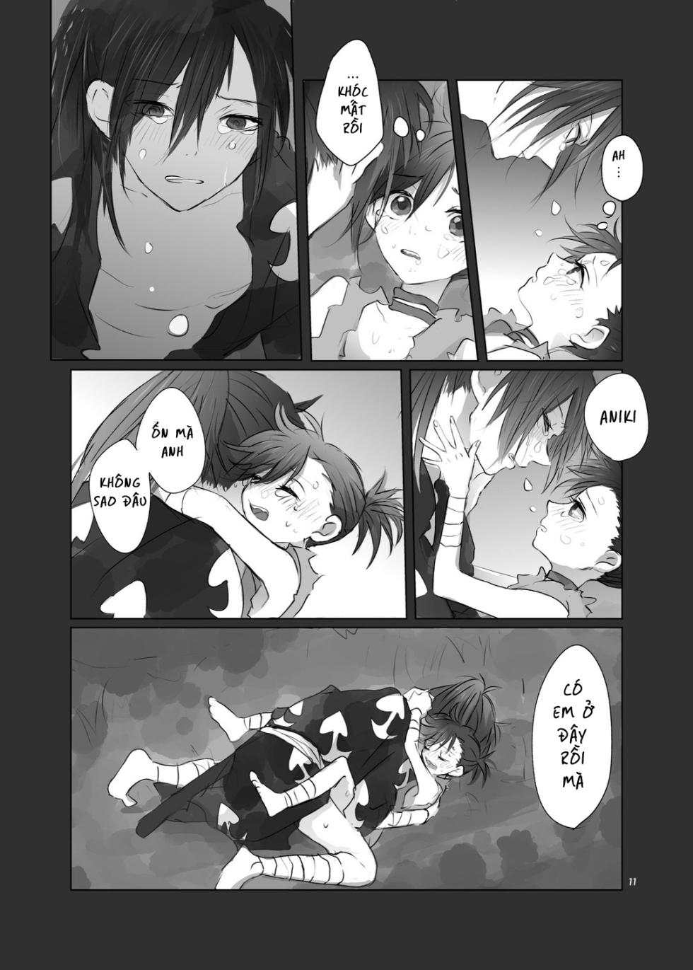 [Zenda ni Arase Tama e (Zen)] Aniki no Karada no Ichiban Chikaku. | Lần đầu thân mật cùng cơ thể của Aniki (Dororo) [Vietnamese Tiếng Việt] [Digital] - Page 10