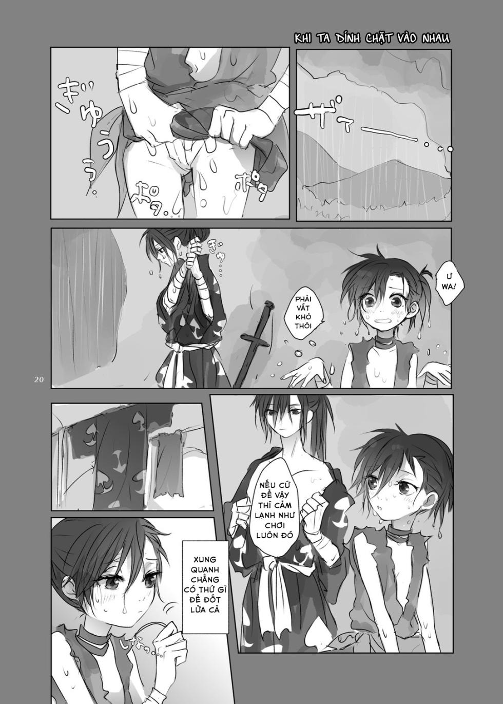 [Zenda ni Arase Tama e (Zen)] Aniki no Karada no Ichiban Chikaku. | Lần đầu thân mật cùng cơ thể của Aniki (Dororo) [Vietnamese Tiếng Việt] [Digital] - Page 19