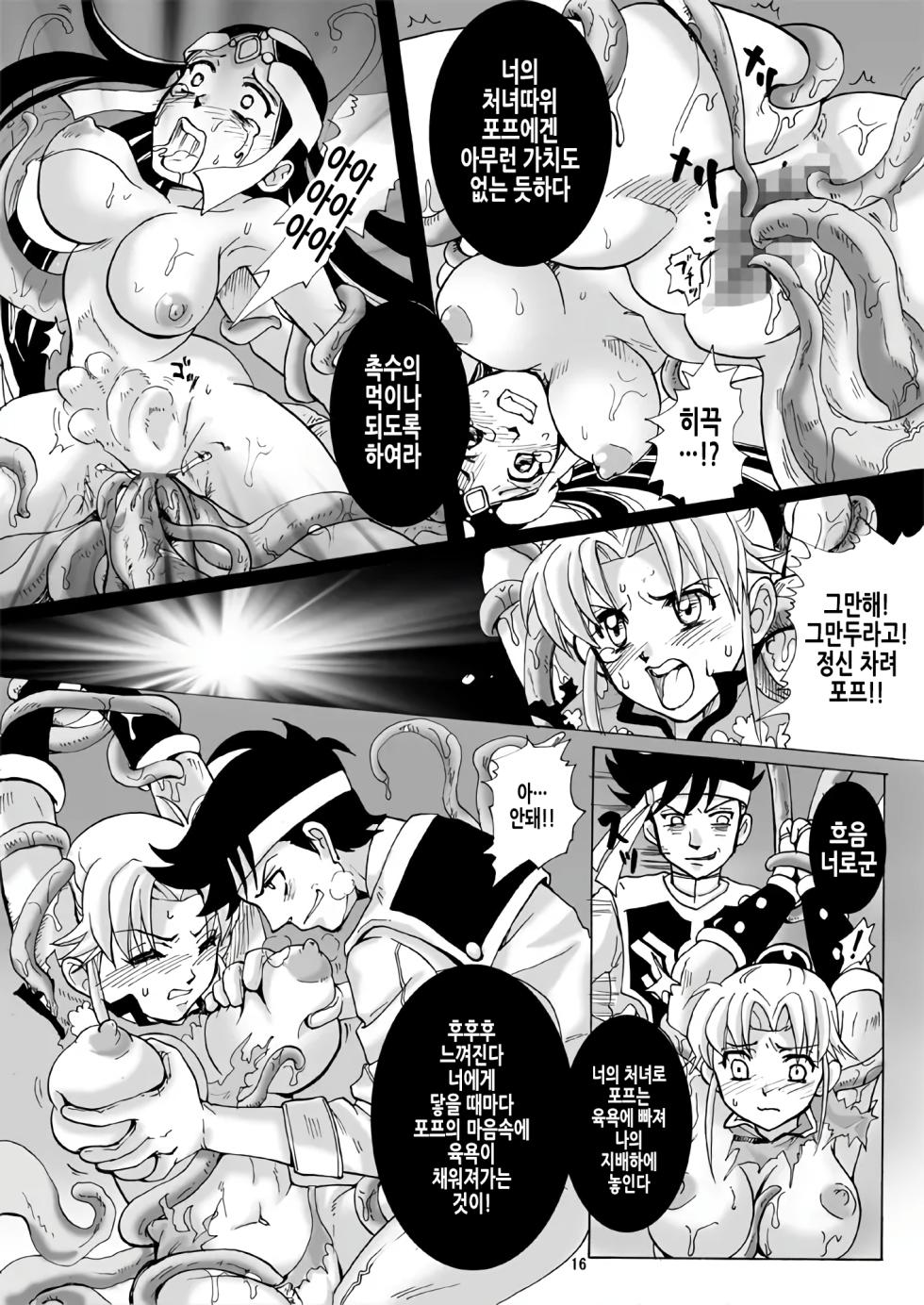 (C76) [Abalone Soft (Modaetei Imojirou)] Mataikiden Maam | 마태기전 마암 (Dragon Quest Dai no Daibouken) [Korean] - Page 16