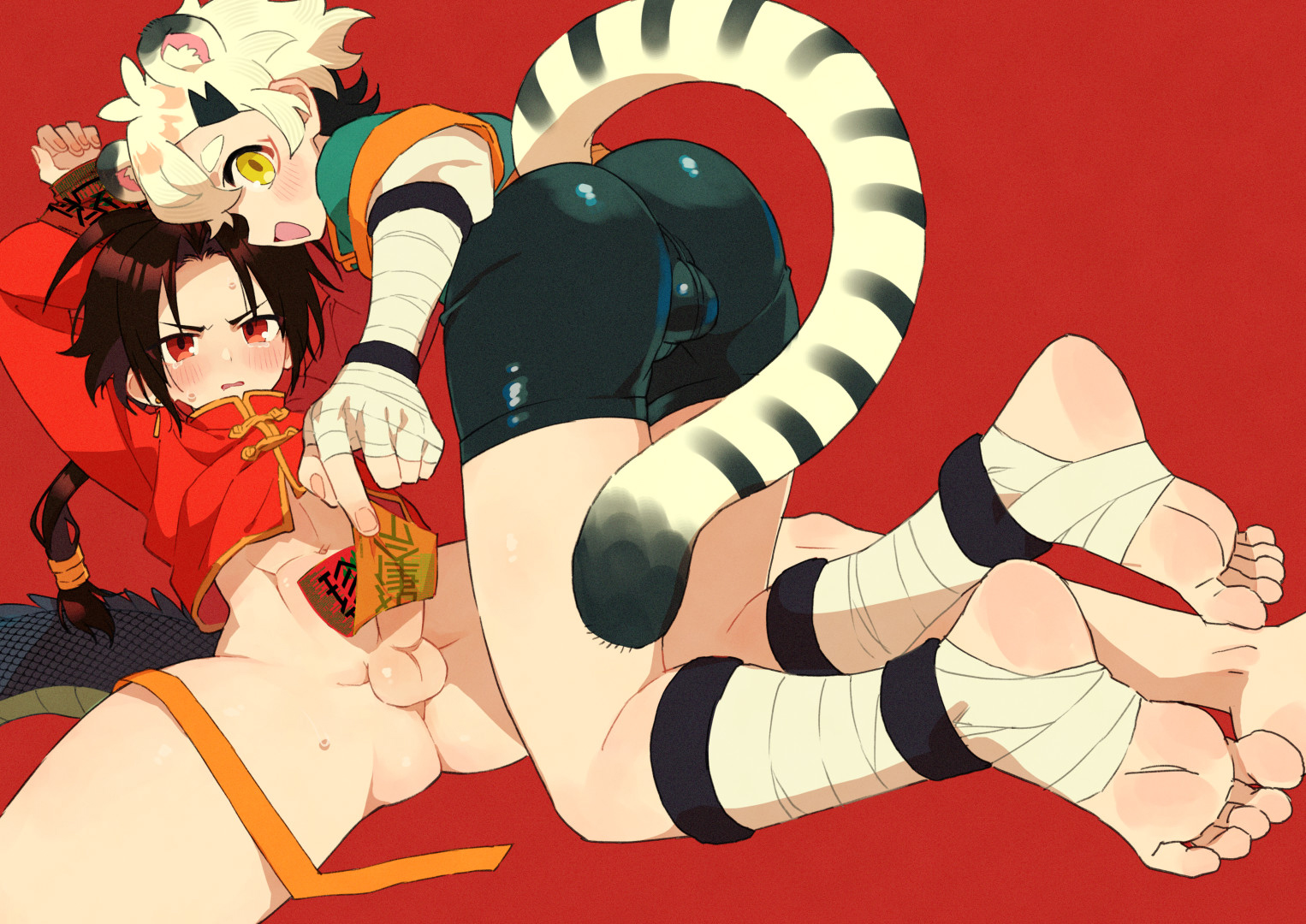 [Pometeor (Enotou)] Byakko-kun to Seiryuu [Chinese] [猫咪自汉化] [Digital] - Page 29