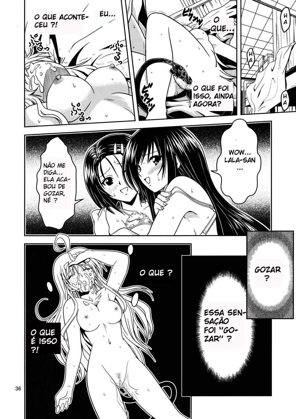 [Gangontou (Fukori)] Anoko-tachi ga Taihen na Koto ni Nattemasu 2 (To LOVE-Ru) [Portuguese-BR] [Crono Strife] - Page 35