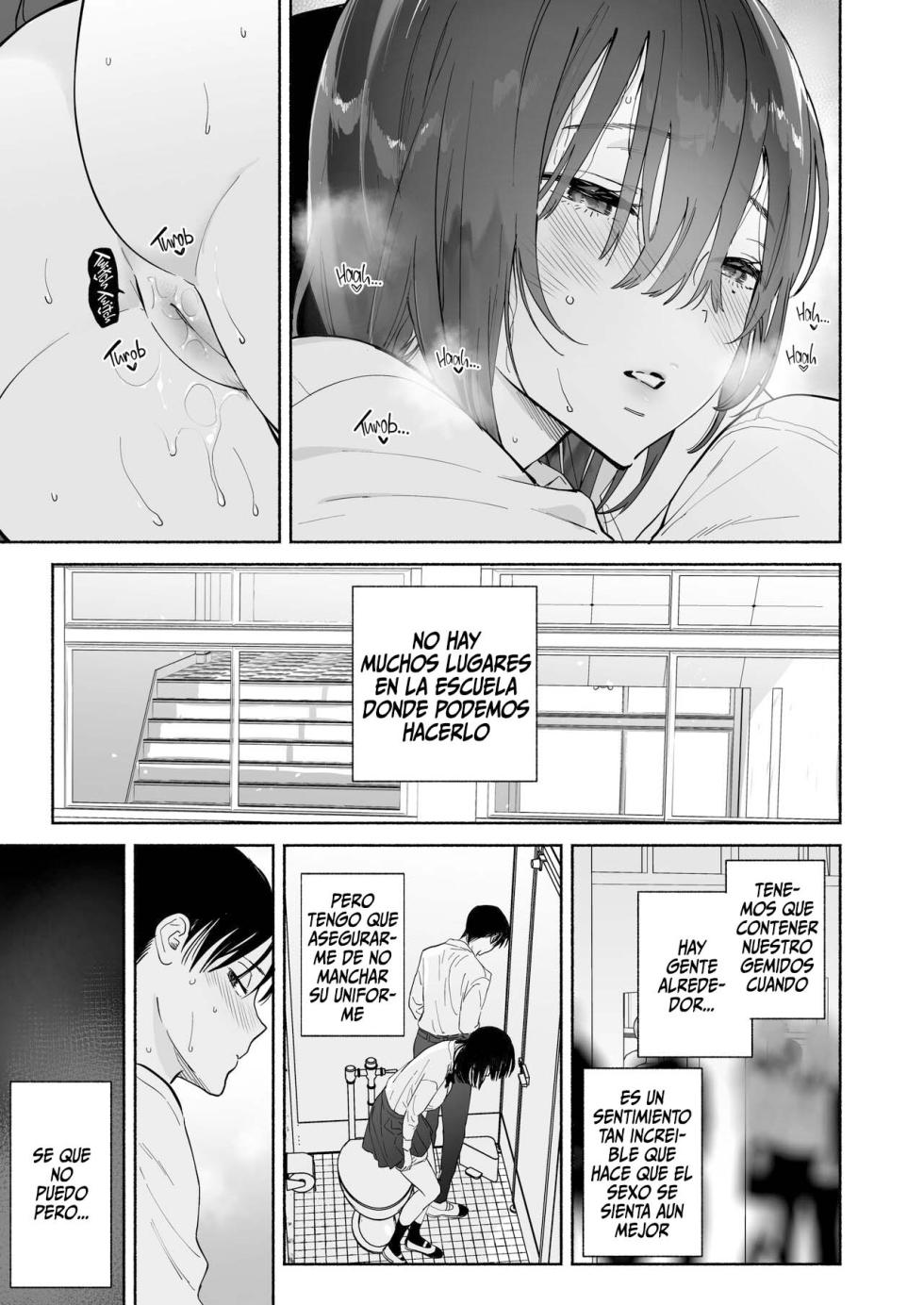 [Yuzuya (Yuzuha)] Mukuchi na Tosho Iin to Sex Zuke. Natsuyasumi Hen ~Sex zuke no Futsukakan...~ | Addicted to Sex With a Taciturn Library Committee Member: Summer Vacation [Spanish] {2d-market.com} [Decensored] [Digital] - Page 18