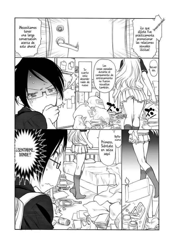 (C93) [UROBOROS (Utatane Hiroyuki)] Sensei wa Seisou ga Dekinai | Teacher Can't Clean Up (Bokutachi wa Benkyou ga Dekinai) [Spanish] - Page 7
