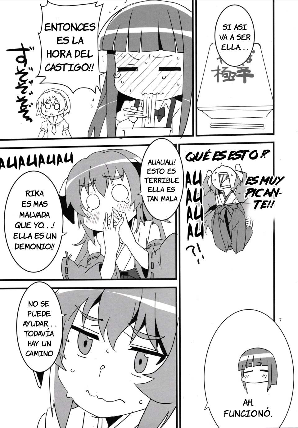 (AC2) [Blue Mage (Aoi Manabu)] Sanjou Gattai Higurashi GO! (Higurashi no Naku Koro ni) [Spanish] - Page 6